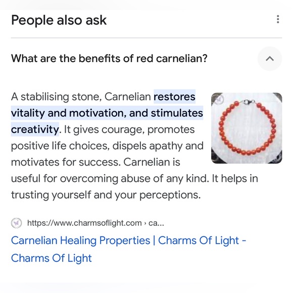 Soul Embellishment’s Crafted 3-Tier Red-Carnelian Gems Fine Stamped 925s Earring - Picture 5 of 15